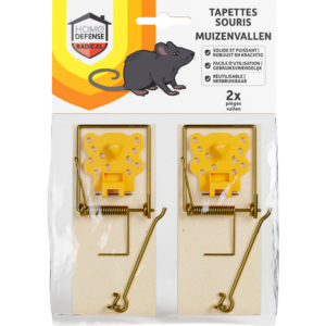 HOME DEFENSE® Muizenvallen Hout 2 stuks
