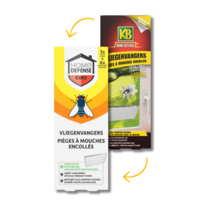 HOME DEFENSE® Vliegenvangers 3 vallen met 6 navullingen