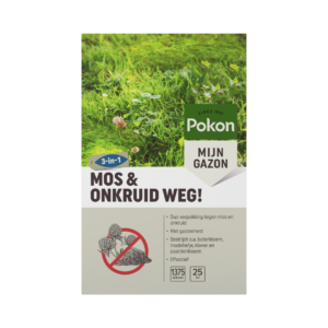 Pokon Mos en Onkruid Weg! 3-in-1 voor 25m²