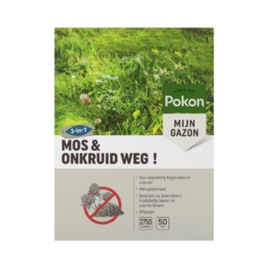 Pokon Mos en Onkruid Weg! 3-in-1 voor 50m²